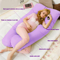 Funda de Almohada de Cintura Multifuncional en Algodón U-Forma Soporte de Cintura para Durmiente Lateral Funda de Almohada para Novio Embarazado - details 1