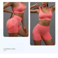 Traje de Yoga para mujer, ropa interior deportiva, chaleco, pantalones cortos para correr, conjunto de entrenamiento - details 13
