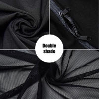 Cubierta de Sol para Ventana Delantera y Trasera de Coche Nueva Protección UV de Doble Capa con Cierre de Cremallera Lining Anti-Mosquito para Ventana Lateral - details 1