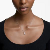 Swarosk-Colgante redondo de Plata de Ley 925 con piedra CZ, colgante redondo con cuentas de cristal transparente, collar con dije, regalo de joyería para mujer - details 2