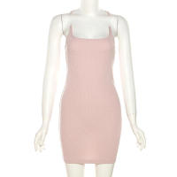 Camisola de cintura alta con cuello en U, corte ajustado de color liso para mujer, moda urbana - details 4