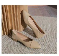 Zapatos de trabajo de suela blanda plana, nuevos zapatos individuales puntiagudos en verano de 2025, cuero suave, parte superior profesional cómoda, zapatos de prueba - details 11