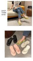 Chanclas planas Inspopulareva ultraligeras de verano para mujer, zapatos de playa dulces en colores caramelo, prendas de vestir enrolladas para niñas - details 9
