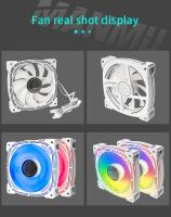 Ventilador RGB MANMU de 12 cm, espejo espacial infinito silencioso ARGB+PWM, refrigerador de CPU 12025, velocidad de aire ajustable de 63 CFM 800-1800 RPM, cuchilla positiva, compatible con consola de juegos, no requiere batería - details 5
