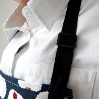 Delantal de trabajo, delantales ajustables de Chef y camarero con bolsillos, delantales de cocina estampados, delantal de cocina de algodón sin mangas, Picnic - details 5