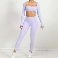 Nuevo TRE de 2 piezas, pantalones cortos deportivos, conjunto de body, ropa deportiva para mujer, traje de yoga para fortalecimiento de gimnasio - details 6