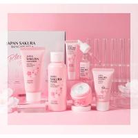 LAIKOU Sakura Glitter Set de cuidado de la piel, protector solar hidratante blanqueador, 6 piezas. - details 8