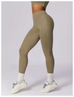 Mallas de Yoga para mujer, pantalones deportivos sin costuras, de cintura alta, con realce de caderas, para entrenamiento y correr - details 9