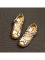 Zapatos de cuero para niñas, zapatillas planas de princesa con pajarita, zapatos de flores para niñas, zapatos planos informales para niños, zapatos de tacón bajo para baile y boda, suaves - details 21