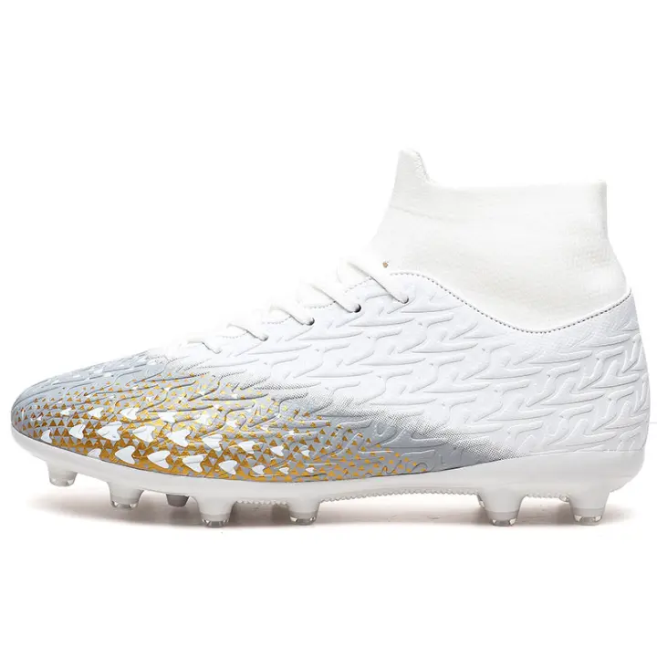 Zapatos de fútbol con cordones para hombre, Zapatillas altas, antideslizantes, tacos de fútbol - 1