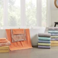 137 x 68 x 0,5 cm 6 Piezas Hilo Teñido Oxford Rayas Jacquard/Sólido Ultra Suave 550GSM 100% Algodón Peinado Juego de Toallas 6 Toallas teñidas de Hilo Azul, Algodón - details 2