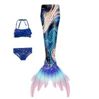 Traje de baño de sirena traje de baño para niños nueva niña traje de princesa de sirena cola de sirena traje de rendimiento para niños - details 5