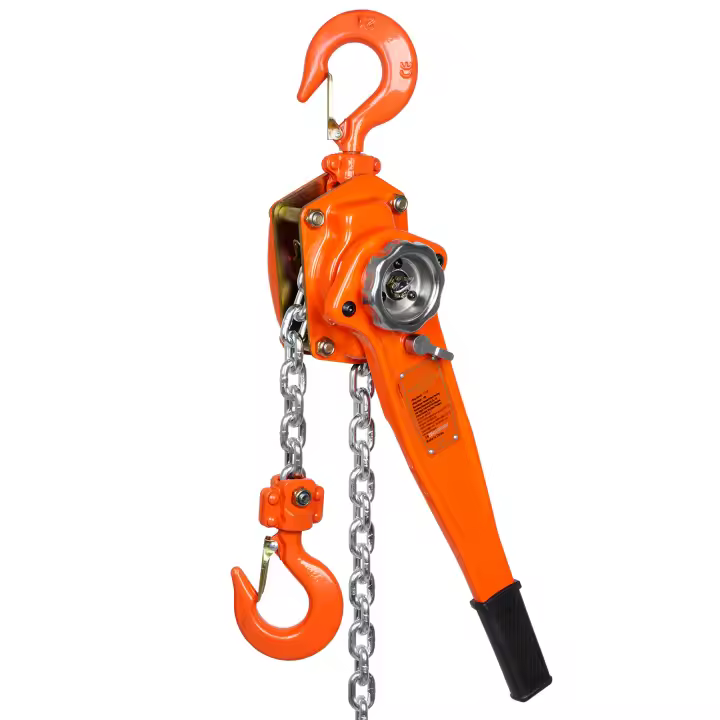 SucceBuy Polipasto de cadena manual con palanca de 1,5 toneladas (3300 lbs) - 20 pies, acero galvanizado G80, freno Weston, 360 °   Gancho, cable de cadena automático - 1