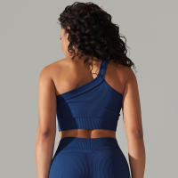 Hamidou-Sujetador deportivo Sexy para mujer, sostén de Yoga para Fitness, espalda hermosa, sujetador para correr a prueba de golpes, chaleco de hombros inclinados, Tops de entrenamiento para gimnasio - details 3