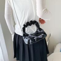 Bolsos de moda coreanos con lazo, bolsos de hombro plisados ​​de cuero Pu con nube, bolsos pequeños y dulces para mujer - details 14