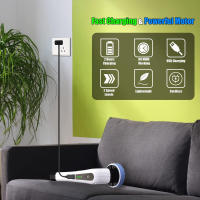 Depurador giratorio eléctrico con 8 cabezales de cepillo de taladro reemplazables, mango ajustable, Control de 2 velocidades, para baño, suelo de azulejos y coche - details 2