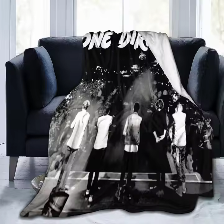Manta ligera de franela Ultra suave para sofá, cama, uso en todas las estaciones, One Music Direction - 1