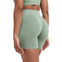 Pantalones cortos ajustados sin costuras para mujer, Shorts de Yoga para entrenamiento, trajes suaves de cintura alta, ropa deportiva para Fitness, novedad - details 3