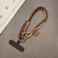 Funda de Teléfono Tejida a Color de Colisión Universal Colgante de Mano Corto con Cinturón Versátil - details 6