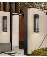 Lámpara LED de pared impermeable para exteriores, moderna y minimalista, de cristal, IP65, para balcón, pasillo, patio - details 4