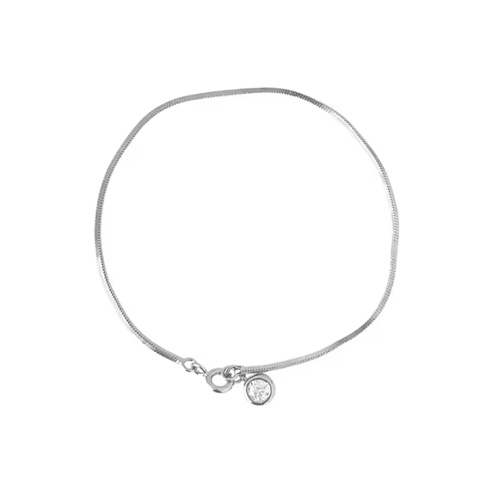 Pulsera de Plata S925 con Burbujas de Circonita y Cadena de Serpiente Estilo Vintage Sofisticado para Mujeres Accesorios Brillantes de Lujo Minimalista - 1