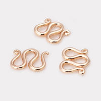 Cierre de latón color oro de 18K en forma de S y M para pulseras y collares, suministros para la fabricación de joyería, accesorios para bricolaje. - details 60