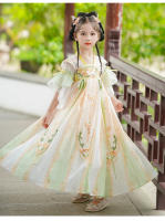 Ropa nacional Hanfu para niñas, vestido de verano de estilo chino para niños, disfraz antiguo súper inmortal bordado para niña, novedad de 2025 - details 13
