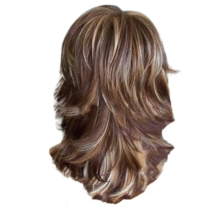 Pelucas rizadas cortas con flequillo, cabello Natural sintético para mujer y niña, color caqui, talla única - 1