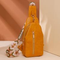 Riñonera de cuero PU para mujer, bolso de pecho sencillo de estilo bohemio para mujer, bolso de hombro deportivo Retro occidental de gran capacidad para ciclismo - details 14