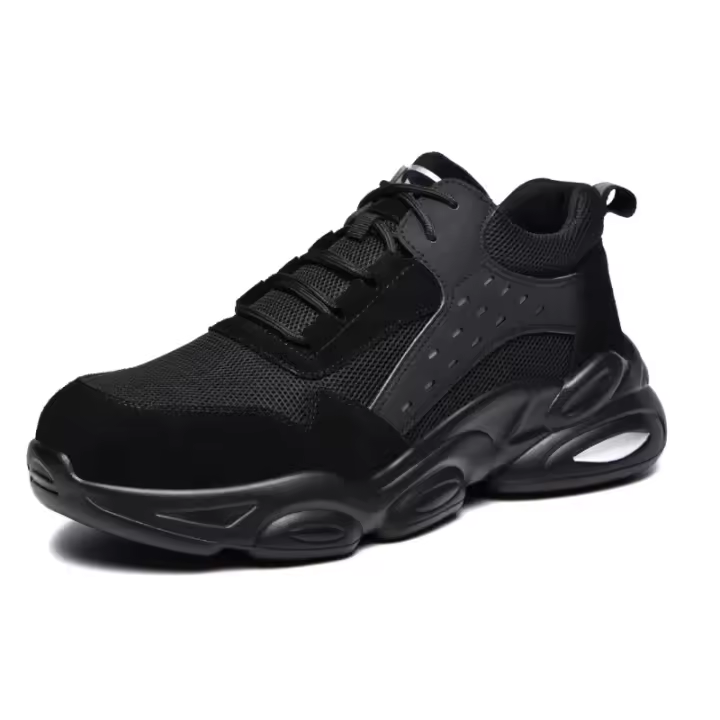 Zapatos de seguridad para hombre anti-aplastamiento anti-perforación, zapatos de seguridad para senderismo antideslizantes, calzado deportivo transpirable - 1