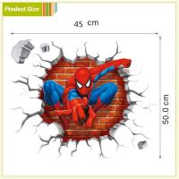 Pegatinas de Spiderman 3D Arte Mural de Película Animada para Habitación de Niños - details 7