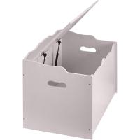 Caja de juguetes de madera, color gris, 76,2 x 45,7 x 48,3 cm - details 2