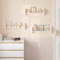 Libros Infantiles, Libreria Infantil Montada en Pared con 3 Estantes, Libreria Montessori para Habitación Infantil y Jardin Infancia, Forma Nube, Blanco - details 7