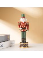 Gran oferta, marioneta creativa, Cascanueces, adorno navideño creativo para el hogar, gabinete de vino, adorno de resina - details 22