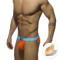 Calzoncillos de baño triangulares para hombre, bañador Sexy, pantalones cortos de playa, bañador Sexy, Bañador estampado para surf - details 8