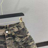 Falda Camuflaje Vintage de Otoño Estilo Harajuku Callejero para Mujer Pañal Hip A-bag de Denim - details 2