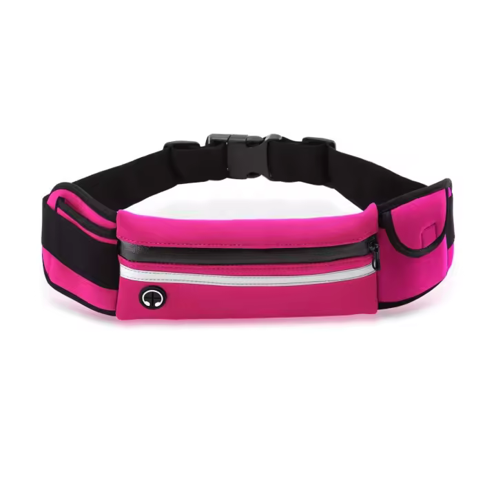 Entersports Cinturón de Correr Impermeable Bolsillo Deportivo Ajustable con Puerto para Auriculares - 1