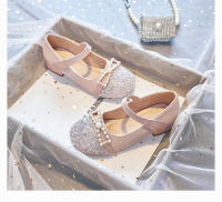 Nuevos zapatos de piel para niña con vestido zapatillas de cristal para niños de suela blanda - details 15