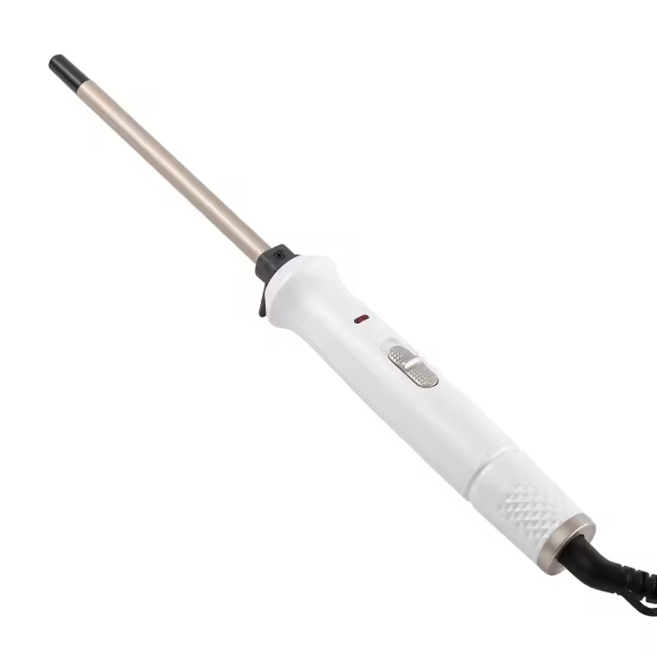 Rizador de pelo eléctrico de 9mm, plancha rizadora de cerámica de barril pequeño de 3/8 pulgadas para cabello largo y corto - 1