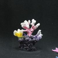 Adorno de arrecife de Coral simulado de resina, artesanía colorida, paisajismo del tanque de peces, accesorios creativos de plantas acuáticas artificiales - details 1