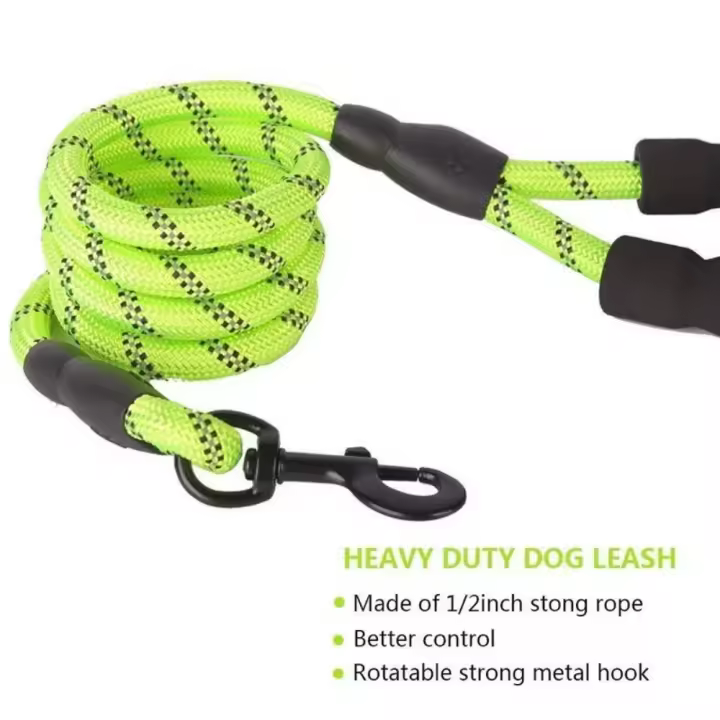 Cómoda correa con asa de nailon para cachorros pequeños, medianos y grandes de hasta 300 cm - 1