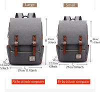 Mochila Vintage de 16 pulgadas para laptop Bolsa de lona retro casual para hombres y mujeres - details 0