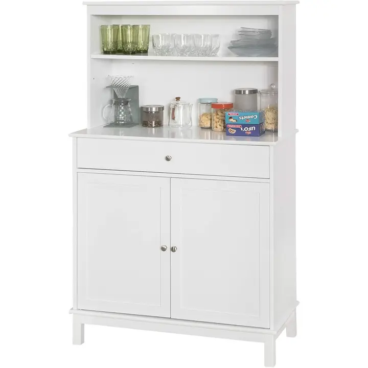 Aparador Cocina Cómoda Armario de Almacenamiento Buffet de Cocina L90 x D40 x H148cm ES - 1