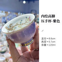 Juego de kung fu grande maestro de cerámica hecho a mano, taza de degustación individual, tazón de té - details 6