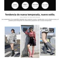 Botas de Lluvia de Moda para Mujeres Antideslizantes, Acolchadas, Calientes para Todas las Estaciones - details 6