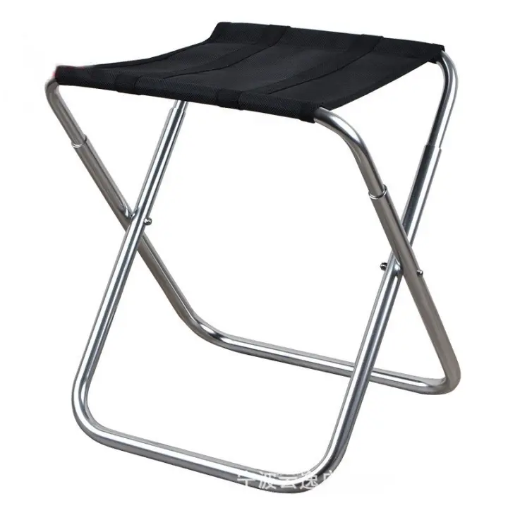 Silla plegable para exteriores, silla plegable portátil de ganchillo Marza con forma de pez, respaldo para cola de salida, taburete Rural para acampar, tren - 1