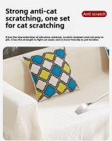 Manta de cama con liberación de arena, funda de sofá de color sólido general, funda de sofá - details 7