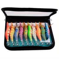 Señuelos De Pesca Artificiales, Plantilla De Calamar, Anzuelo De Madera, 10 Piezas - details 5