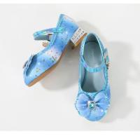 Zapatos de tacón alto para niños, calzado versátil de cuero con lentejuelas, Arco Iris, lazo, Princesa, fiesta, boda, primavera y otoño - details 6