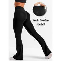 Navneet Pantalones Campana Mujer de Yoga con Bolsillos Pantalones Elásticos Leggins Deportivos Cintura Alta Trabajo - details 1